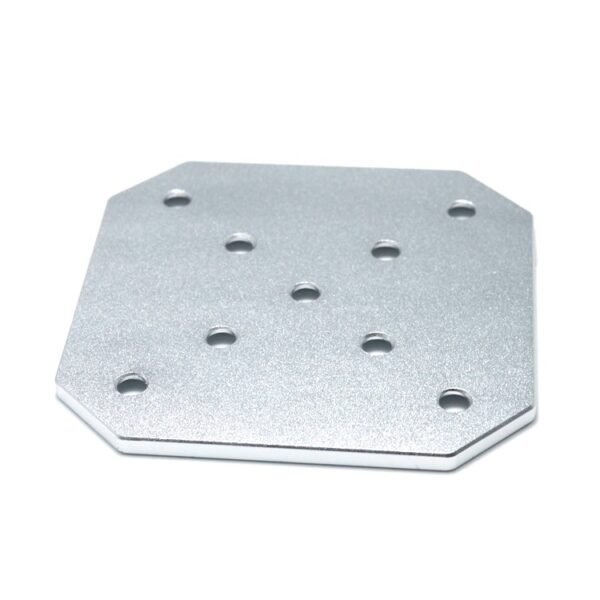 X Formet 9 hullers samlings plade til aluminiums profiler