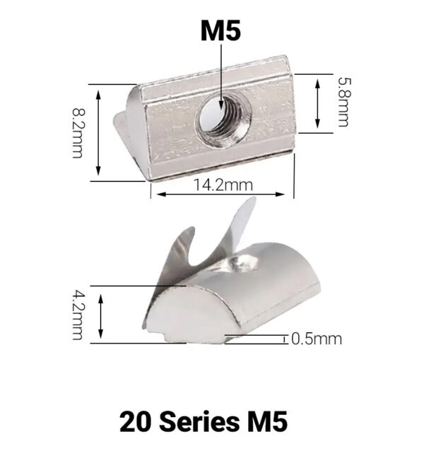 Shrapnel Positioning Nut M5