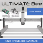 ULTIMATE Bee CNC Router 750x750. unik openbuild danmark.  cnc hobby.  SMALL BUISINESS CNC DANMARK. profil farve sølv